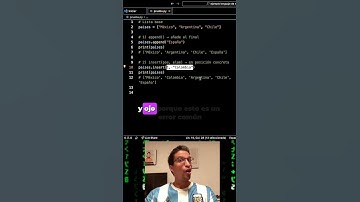Cómo insertar elementos en una lista #python 🇪🇸🇲🇽🇦🇷