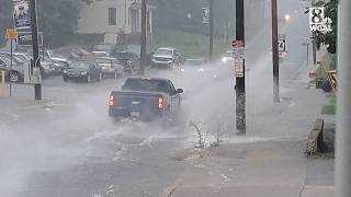 Heavy rain comes down in Red Lion York County