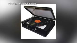 Jensen JTA-420 Portable Turntable with Built-In Speakers JENSEN JTA 420 Portable Turntable with Built In Speakers