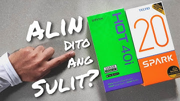 INFINIX HOT 40i & TECNO SPARK 20 COMPARISON REVIEW TAGALOG