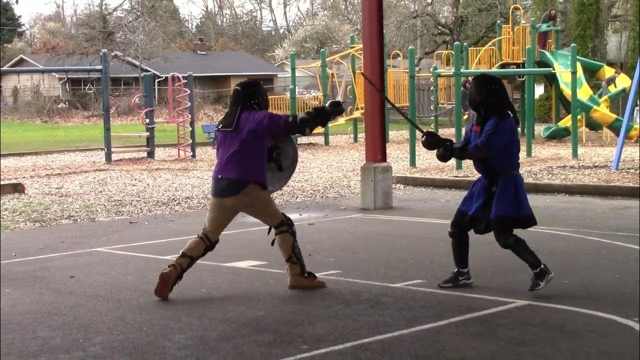 HEMA Combat Katana VS Arming Sword and Shield 4823 YouTube