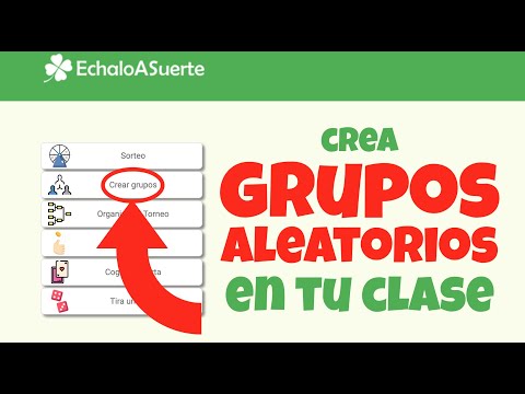 Tutorial de EchaloASuerte.com - 03: Crear grupos aleatorios Optimiza tu estudio con diseño de dos grupos aleatorios