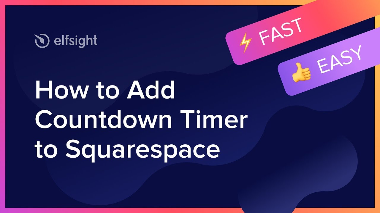 How To Add Countdown Timer To Squarespace YouTube