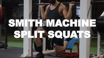 How to do bulgarian split squats using the smith machine