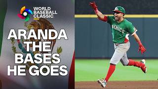 MEXICO TAKES THE LEAD 🇲🇽 Jonathan Aranda clobbers a three-run HR in the 2026 World Baseball Classic!