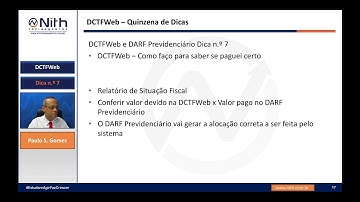 DCTFWeb - SERÁ QUE PAGUEI CERTO? - DICA 7