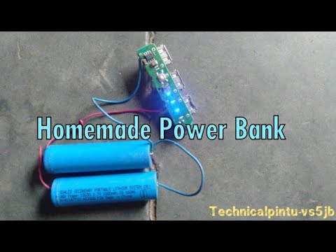 Homemade Power Bank घर पे पावर बैंक कैसे बनाएं How to make homemade ...