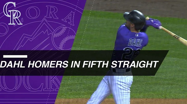 David Dahl homers in five straight games