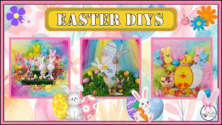 DOLLAR TREE EASTER DIY | DOLLAR TREE EASTER DECOR | EASTER CRAFTS | SPRING DECOR | DOLLAR TREE DIY |