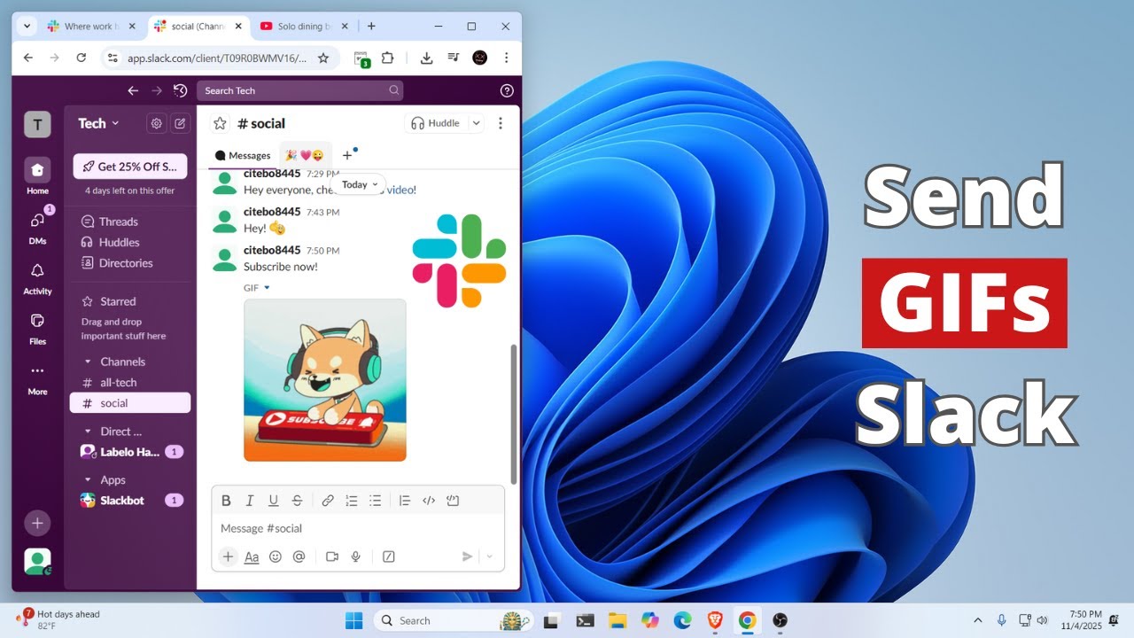 Как отправлять GIF-файлы в Slack