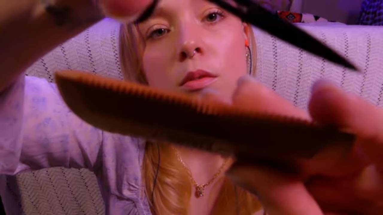 Girlfriend beard trim 😘 ASMR