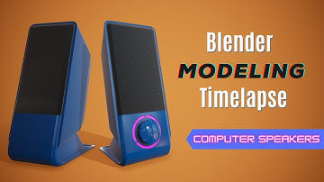 3D Modeling Computer Speakers - Blender & Substance Painter