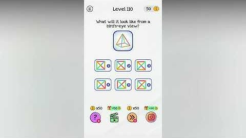 Braindom Level 110 What will it look like from a birds-eye view?