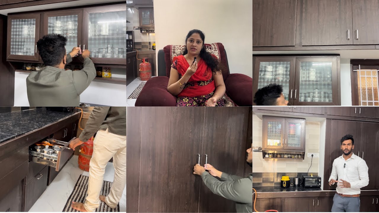 THE PERFECT PVC MODULAR KITCHEN COMPLETED IN TIRUPUR LOW BUDGET