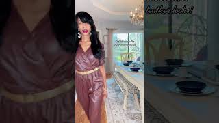 5 Faux Leather Looks for Fashion Inspiration Over 40 #fashionover40