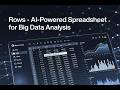 Rows Review: The Modern AI Spreadsheet Platform