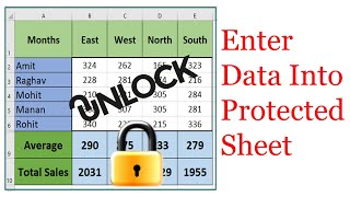 How To Lock Individual Cells and Protect Sheets In Excel (In Hindi)
