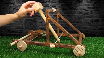 How To Make a CATAPULT | Amazing Wooden Catapult