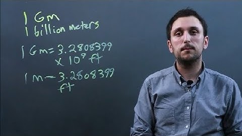 How to Convert Gigameters Into Feet : Solving Math Problems