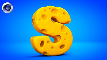 CINEMA 4D TUTORIAL CHEESE TEXT EFFECT
