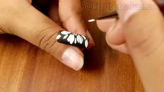 Simple embossing nailart flower design| step by step tutorial| kiruthiga baskar