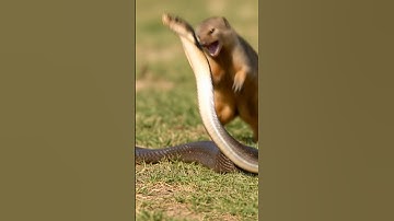 Mongoose Attack on Big Cobra #cobra #wildlife #animals #attack #hunting #viral #trending