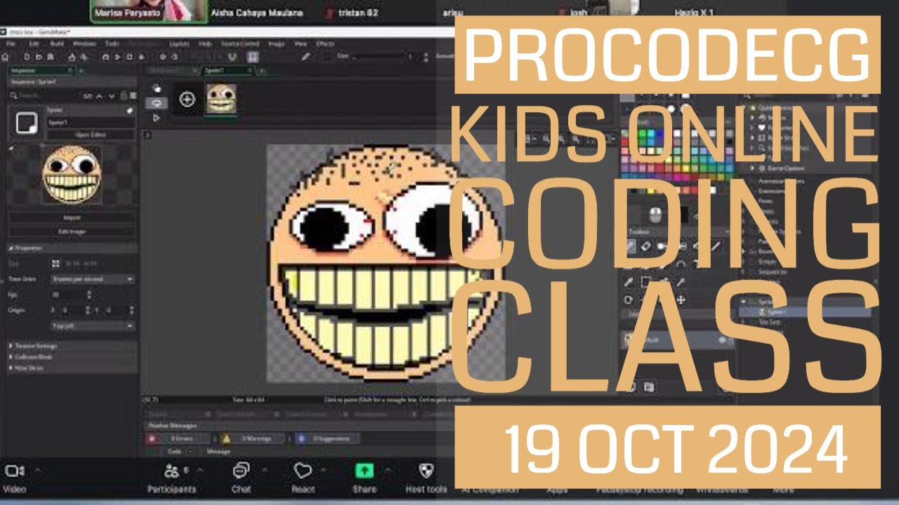 ProCodeCG Kids Regular Coding Class - Online - 19 Oct 2024 - YouTube