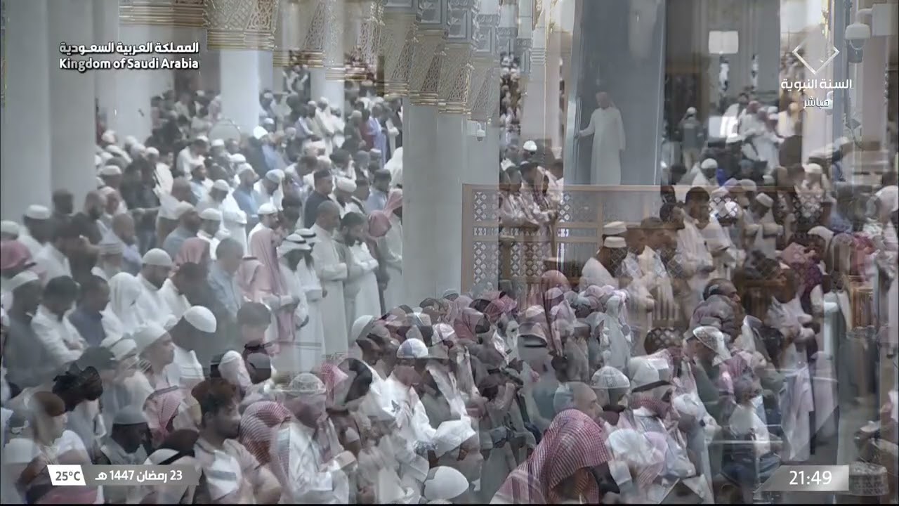 صلاة التراويح للشيخ خالد المهنا ليلة 24 رمضان 1447هـ - التسليمتان الأخيرتان