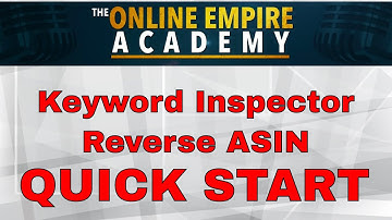 Keyword Inspector Tutorial - Reverse ASIN Quick Start