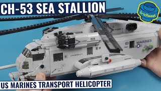 BIG 77cm CH-53 SEA STALLION Transport Helicopter - Reobrix 33037 (Speed Build Review)