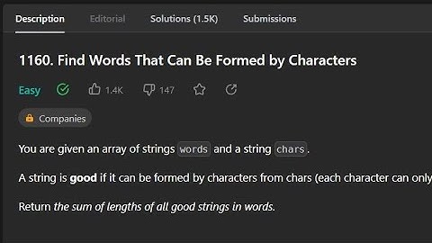 1160. Find Words That Can Be Formed by Characters. C++ Solution. Easy to understand Code