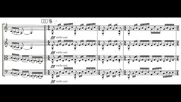 Glass: String Quartet No. 5 (w. Score)
