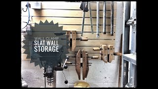 Shop Project - Wood Clamp Storage Slat Wall - WilmerWoodWorks Here is part one of my Slat Wall Clamp Storage. I started with my wood clamps fixtures. I also cleaned up my C-Clamps and started