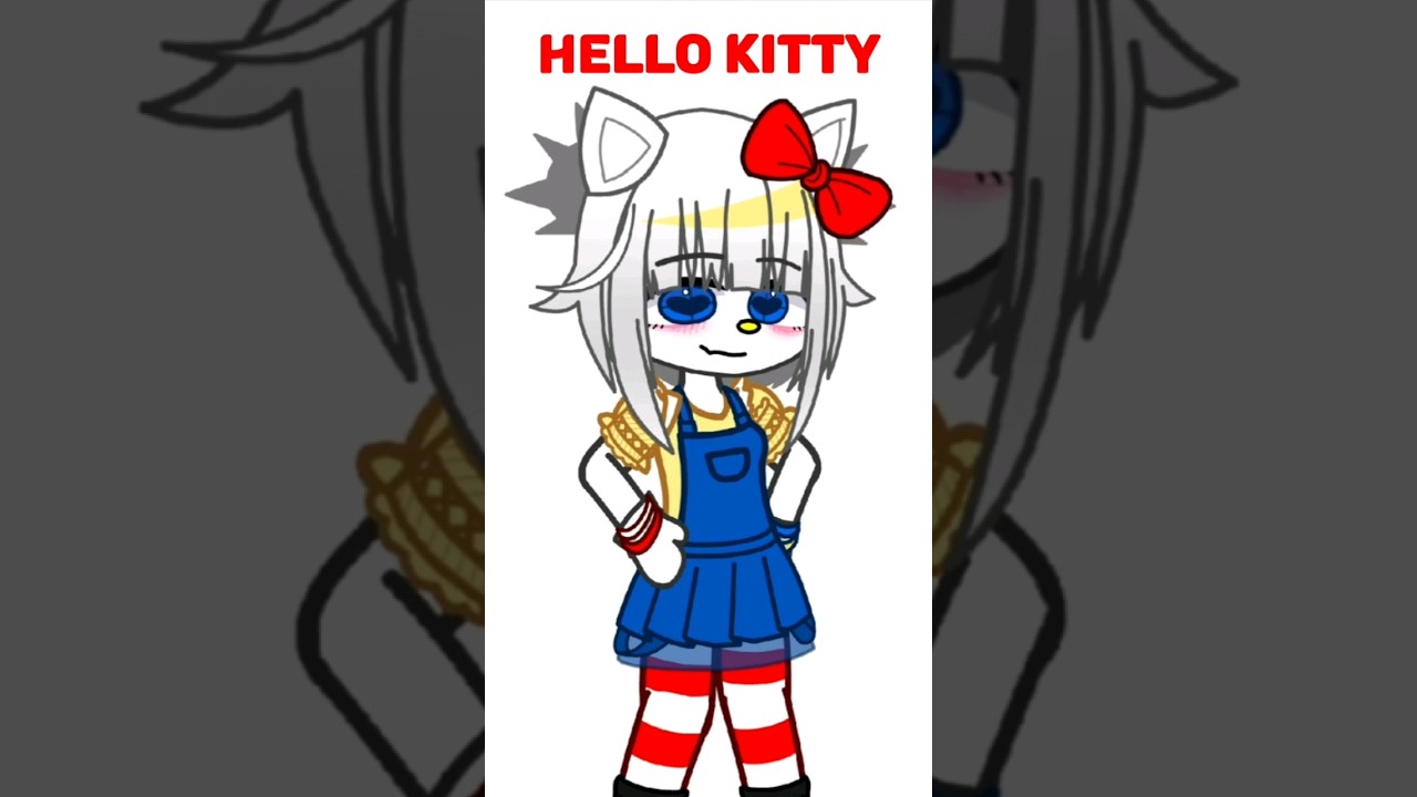 gacha oc*}  Character design, Hello kitty videos, Club design