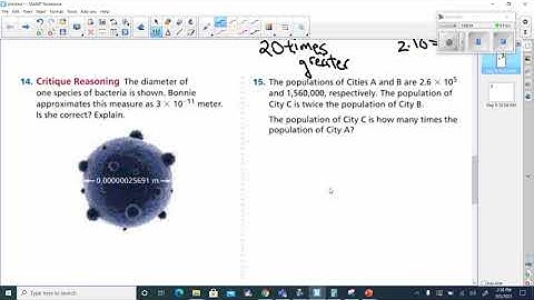 hw video for Adv 7th grade lesson 1 8; Use power of 10 to estimate quantities