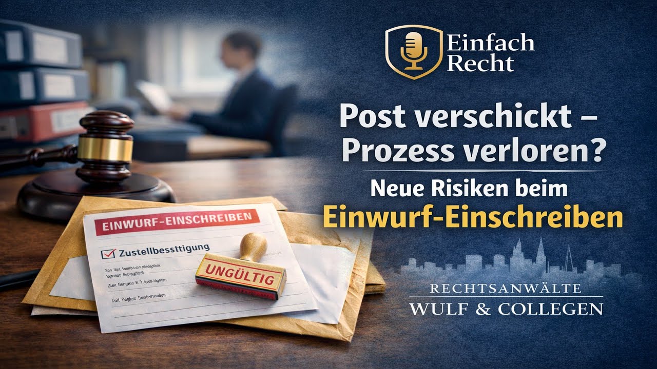 Mit der Post verschickt - Prozess verloren!