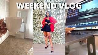 WEEKEND VLOG | chit chat grwm, finance talk, day party, fitness goals