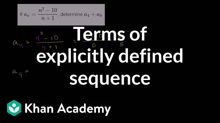 Worked example: sequence explicit formula | Series | AP Calculus BC | Khan Academy