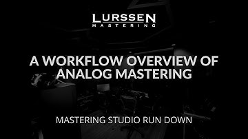 #02 Inside The Studio | Analog Mastering Workflow