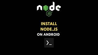 How to install Node.js on your phone termux (termux tutorial) #termux #coding #trending