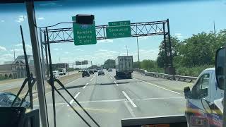 ᴴᴰ⁶⁰ Front POV: NJT Route 136 Freehold Mall Express Lakewood onboard a 2015 MCI D4500CT CNG