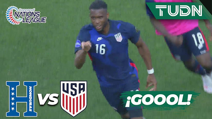 ¡Gol final! ¡Gol de EE. UU.! | Honduras 0-1 Estados Unidos | Semifinal de la Liga de Naciones | TUDN