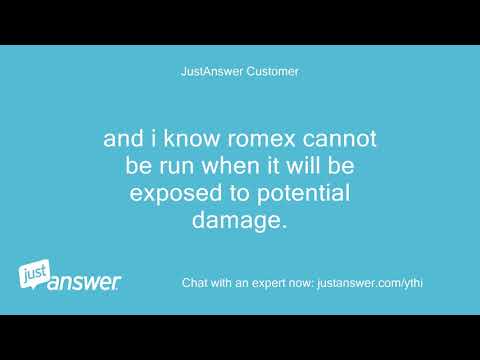 Video: Romex può essere eseguito esposto?
