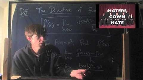 (OLD) Applied Calc 1, Episode 7: The derivative