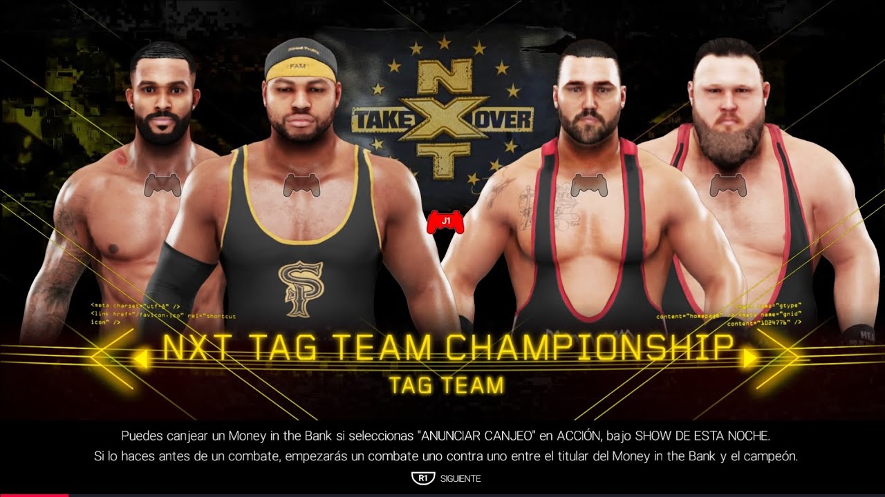 WWE 2k19 The Street Profits vs Heavy Machinery - NXT Tag Team Championship