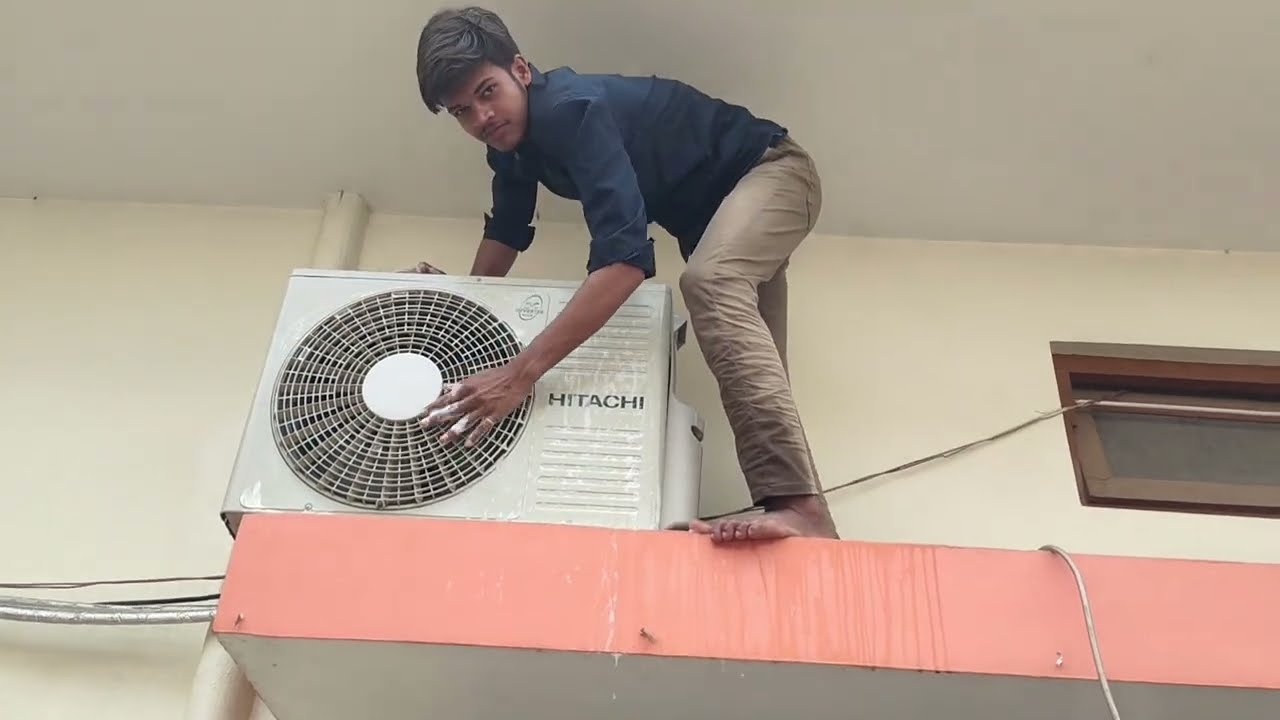 🪒 हिटाची स्प्लिट एसी का जेट सर्विस और नॉर्मल सर्विस में अंतर        एसी का मास्टर सर्विस 