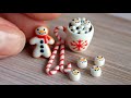 Miniature festive set - a cup, a snowman, candies☃️Мініатюрний набір - чашка, сніговик, цукерки☃️