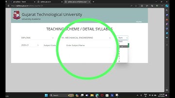 HOW TO DOWLOAD GTU SYLLABUS
