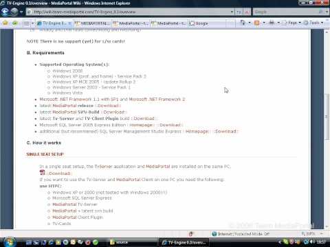 MediaPortal - TV-Server Tutorial Videos