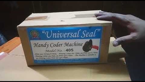 Handy Coder Machine To Print MRP Rs.,  Batch No. upon the Jute Bags / Corrugatted Boxes etc